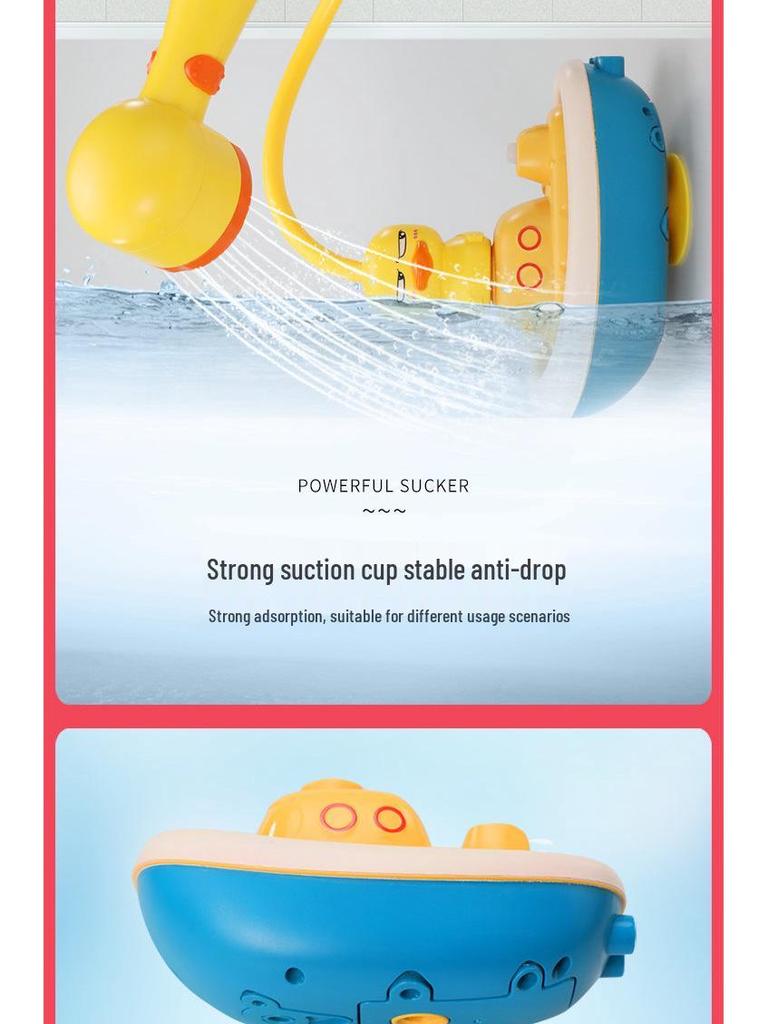 Electric Spraying Yellow Duck Bath Toy for Toddlers and Kids
