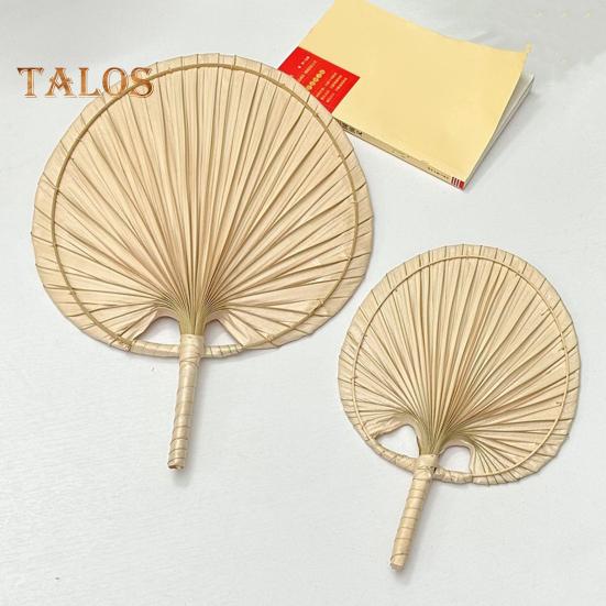 Handgefertigter Bambusfächer, einfarbig, Handfächer im chinesischen Stil, Wärmelinderung, einflügeliger Handventilator mit leichtem Holzduft zur Abkühlung im Sommer