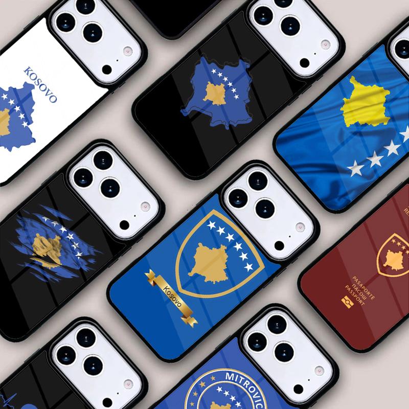 Kosovo Nationalflagge Handyhülle Für IPhone 17 16e 15 14 13 12 11 Pro Max Air Mini Weiche Schutzhülle