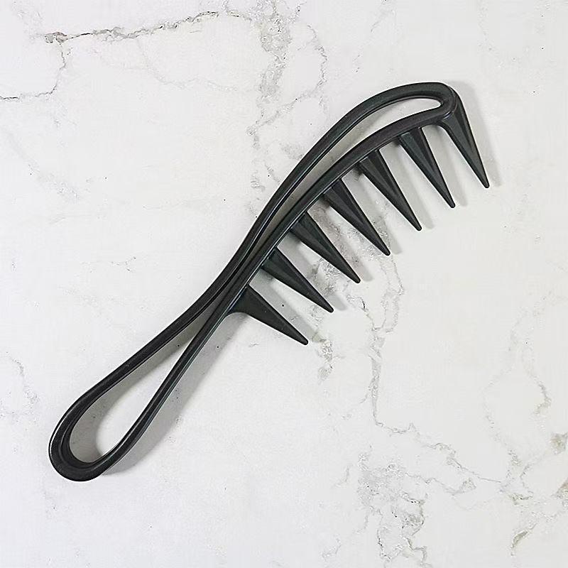 Men's Pompadour Fishbone Styling Comb – Plastic Hairdressing & Drawing Comb for Pomade.