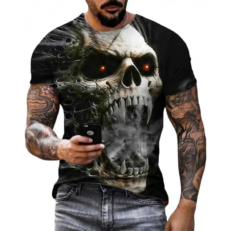 

Stylish Men s 2025 New Animal 3D Digital Print Cross-border Foreign Trade Hot-selling Animal Print T-shirt Export 6XL