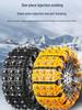 Universal Rubber Anti-Skid Tire Chains for Cars, SUVs, and Vans - Protects Tires In Winter Conditions