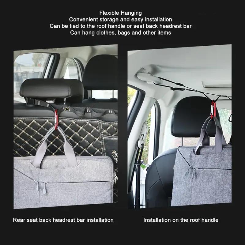 Multifunctional Car Clothesline Car Hanging Clothes Rack Car Rear Seat Storage Fixed Hook Clothes Rack