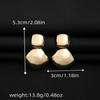 Irregular Teardrop Earrings Modern Design Oval Drop Earrings Lightweight Geometric Earrings  Girl