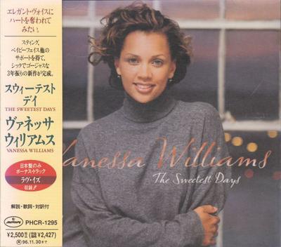 CD VANESSA WILLIAMS - The Sweetst Days PHCR1295 Mercury 1994 Japan Soul/Funk Used
