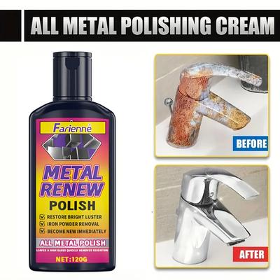 Edelstahl-Poliertuch - Mehrzweck-Metallreparaturwachs für Autos, Motorräder und Küchengeschirr - Polierwachs-Set