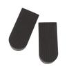 2 Pcs Door Stoppers Flexible Thick Skid Resistance Wearproof Large Black Security Door Stops for Bot