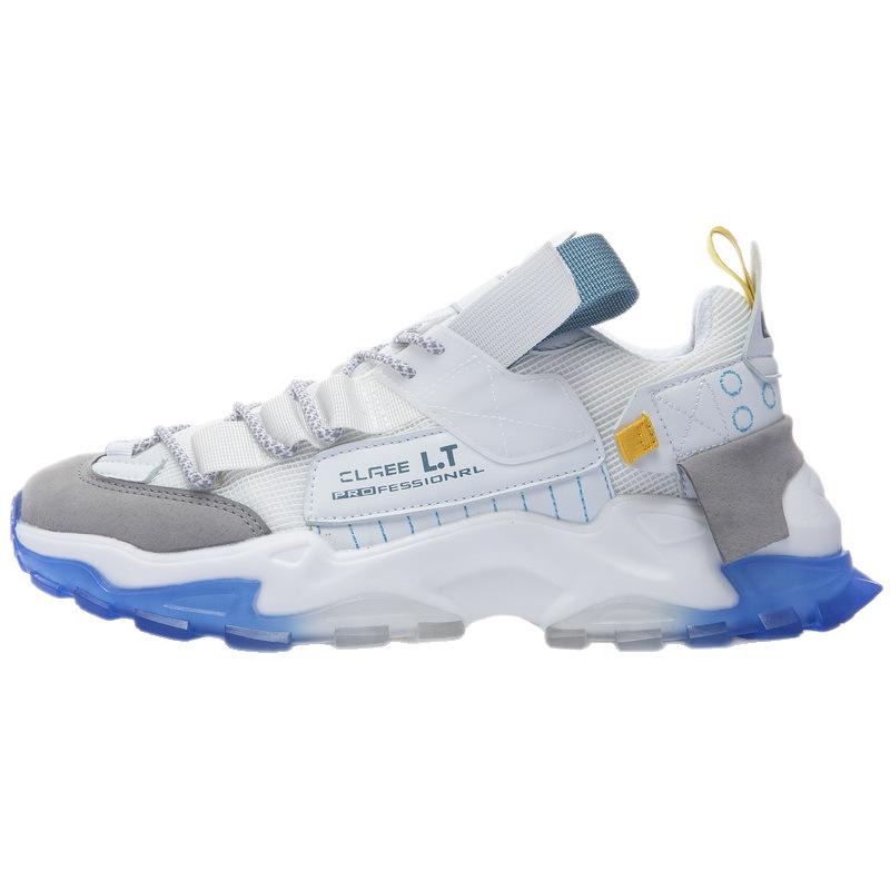 Men's Spring 2024 Casual White Mesh Breathable Sneakers