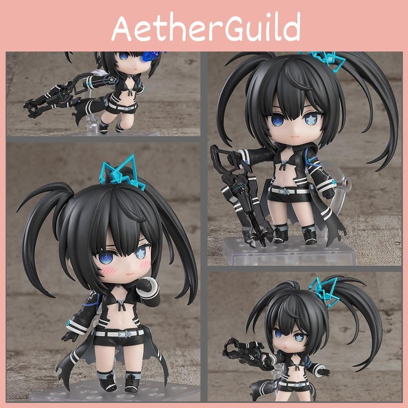 Entzückende schwarze Rock Shooter Chibi Nendoroid 2155 Alicia Actionfigur Modell PVC 10cm
