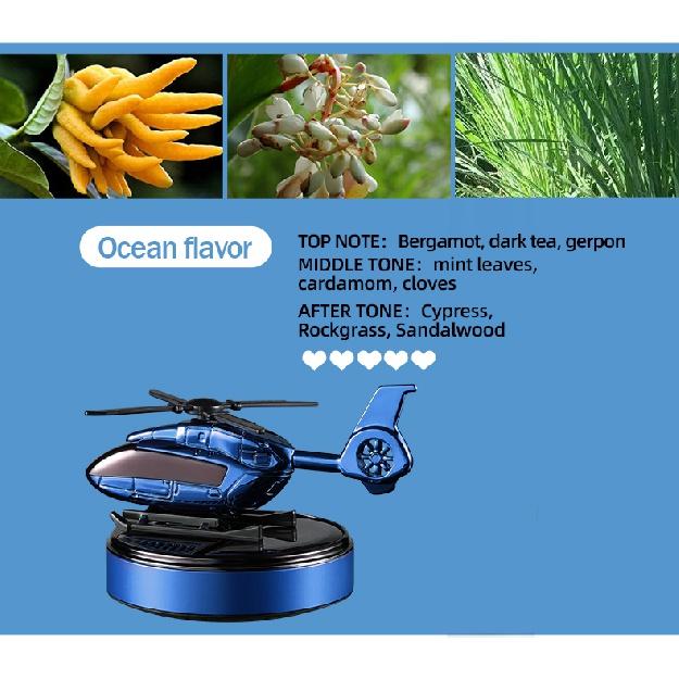 Car Perfume Fragrance Solar Aromatherapy helicopter Car Air Freshener Diffuser Parfume Gift Box Car Decor Auto