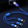 1Pcs Three-in-one Car Superstrong Fast Charging Data Cable For Porsche 911 Cayenne Panamera Macan Boxster Carrera-GT 928 944 918