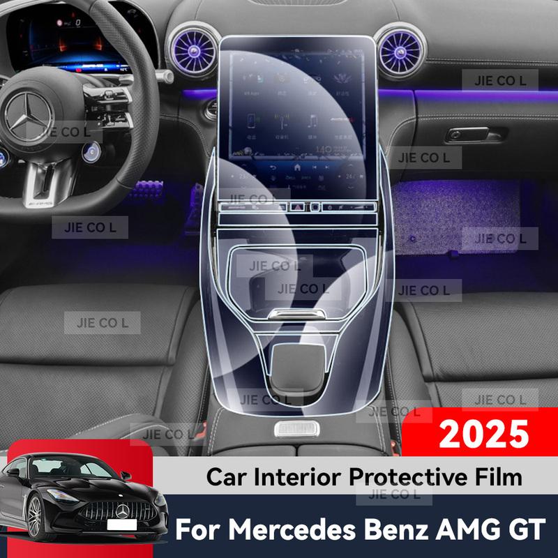 Per Mercedes Benz AMG GT 2026 Protezione Interni Auto Schermo Controllo Centrale Pellicola Trasparente in TPU Antigraffio Navigazione Pellicola GPS