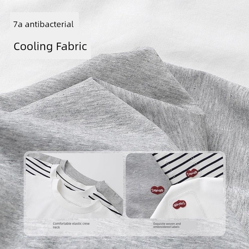 Girls' Cool Antibacterial Short-Sleeved T-Shirt 2026 New Style Kidsren's Summer Tops Kidsren's Half-Sleeved Kidsren's Clothing Fashionable