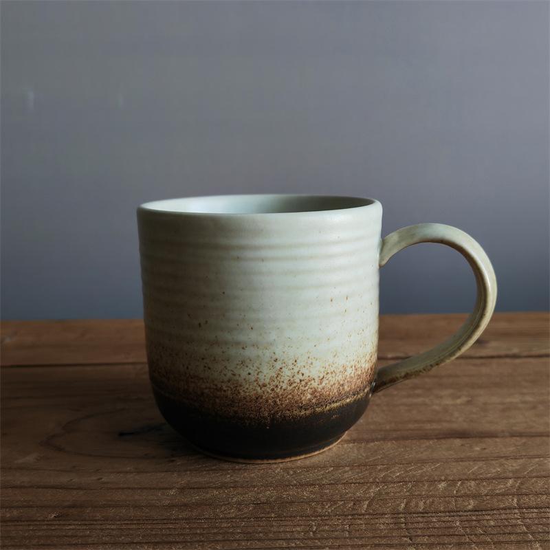 Retro Ceramic Coffee Cup High Value Couple Water Cup Coarse Pottery Afternoon Tea Hot Cup