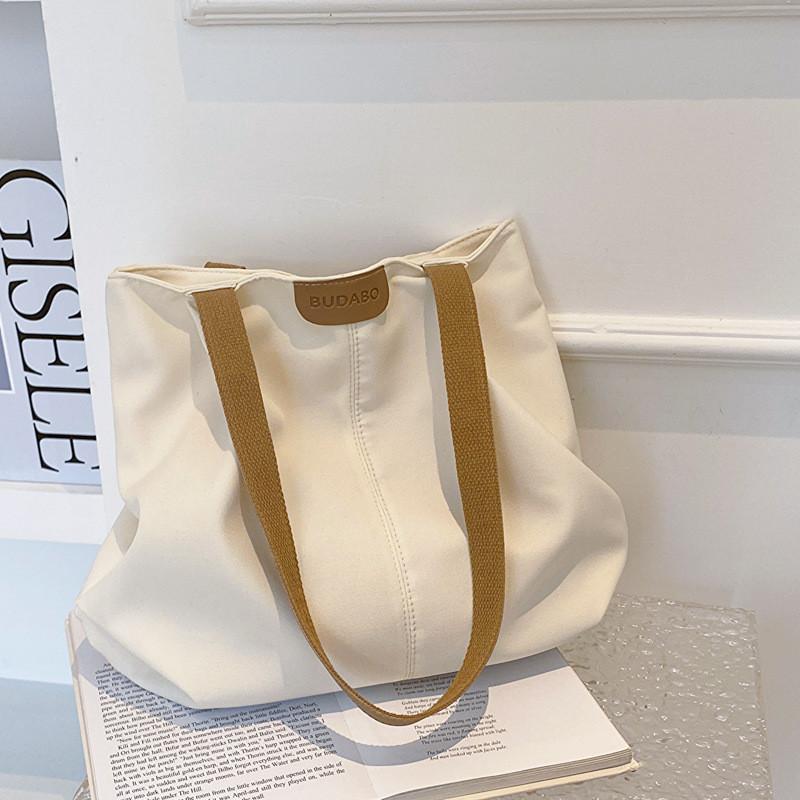Fashionable Korean Style Large Capacity Women's Tote Bag 2023 Canvas Urban Chic