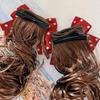 2Pcs Curly Baby Wig Hairpin Princess Bowknot Hairclip Hair Accessories Children's Bow Wig  Party