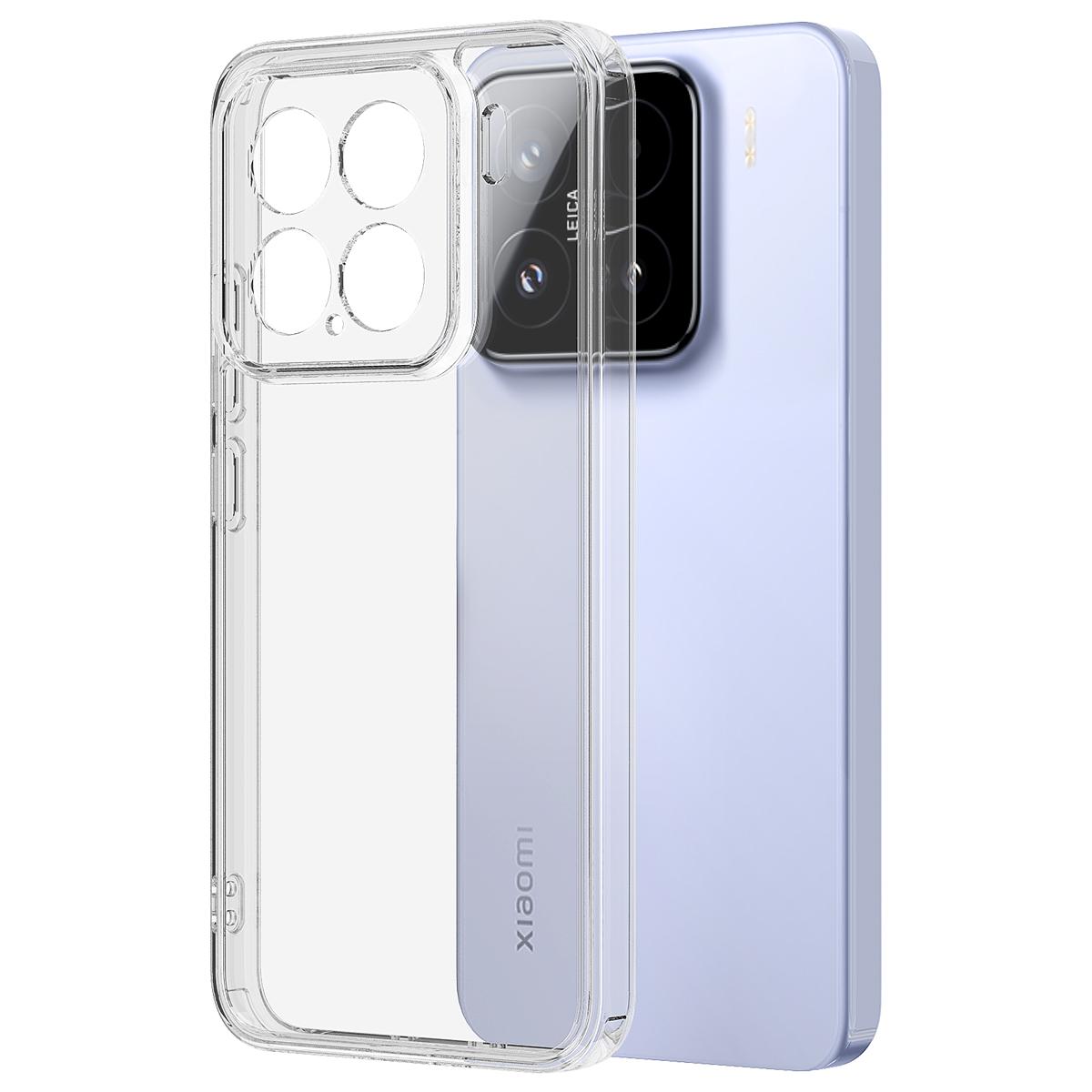 

For Xiaomi 15 Clear Phone Case TPU+Acrylic Shockproof Phone Back Cover Transparent