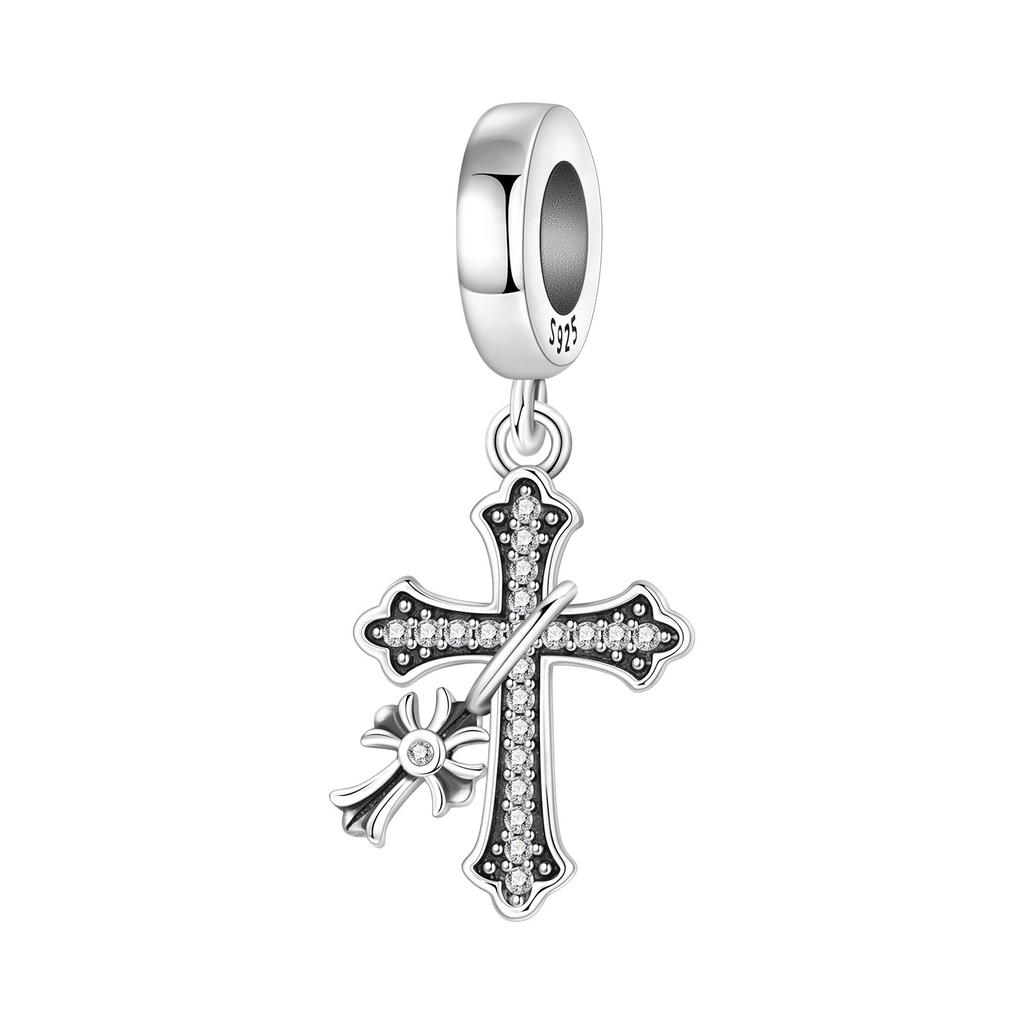 925 Silver Jesus Character Religious Symbol Pendants Bracelet Charms Fit Jewelry Party Beads DIY Fine Gifts Accessory