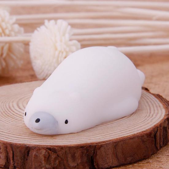 Søt tegneseriekatt Squishy leketøy Stressrelief Myk minidyrklemmelekegave