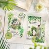6 Sheets Vintage Leaves Flowers PET Sticker Package Plant Theme DIY Diary Decoration Sticker Album Scrapbooking