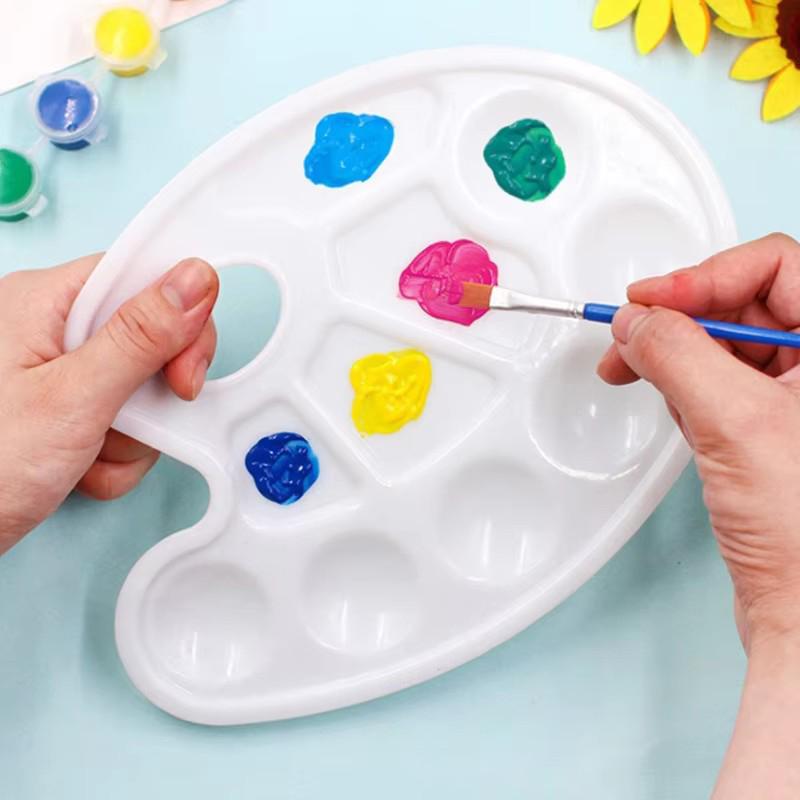 1pc Children Drawing Toys Elliptical Color Palette Office Educational Supplies for Art Students Beginner Easy to Clean TMZ