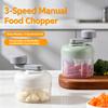 Hand‑Crank 3‑Speed Garlic Chopper, Mini Manual Garlic Mincer for Home Kitchen & Street Stall, Ginger Onion Blender
