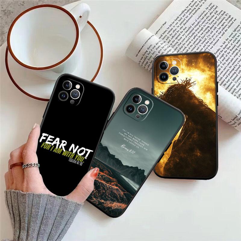 IK15 Bible Verse Jesus Christ New High-End Shell Phone Case for OPPO A3 Pro A72 A74 A76 A77 A77S A78 A79 A94 A95 A18 A40M A58