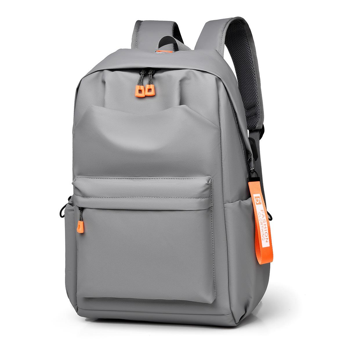 

Backpack Men S Simple Large Capacity Backpack Outdoor Travel Multifunctional Backpack Junior High School Student School Bag серый