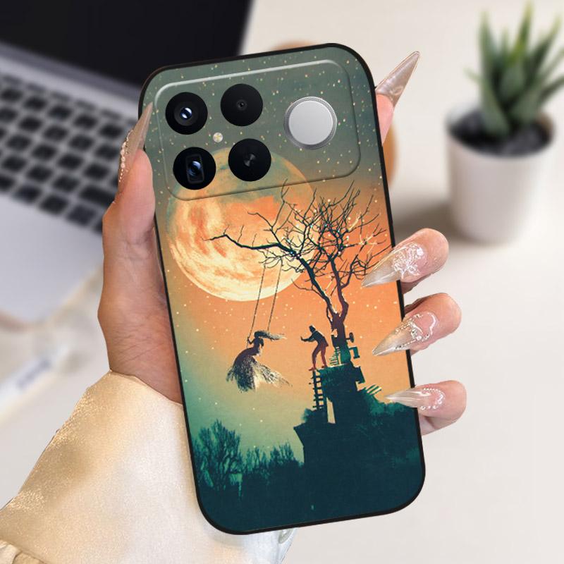 Etui do POCO F8 Ultra Modne Odporne na Wstrząsy Pokrowiec na Telefon Silikonowe Miękkie Zderzak TPU Dla Xiaomi POCO F8Ultra Powłoka Fundas Kreskówka Capa