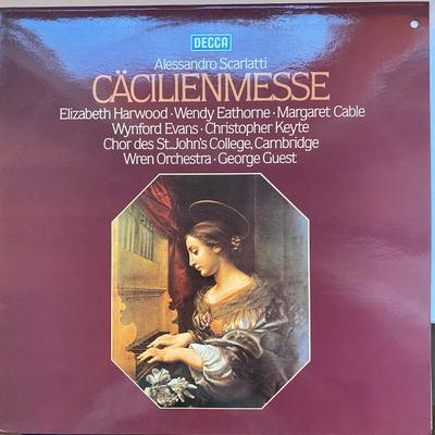 LP Record ALESSANDRO SCARLATTI, ELIZABETH HAR - Cäcilienmesse 6428101AW Decca 1980 Germany Classical Used