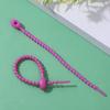 Colorful Self-Locking Silicone Cable Tie Keychain & Ornament Set