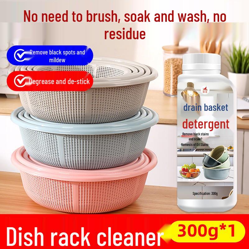 Powerful Kitchen Basket Cleaner: Oil & Mold Stain Remover for Vegetables