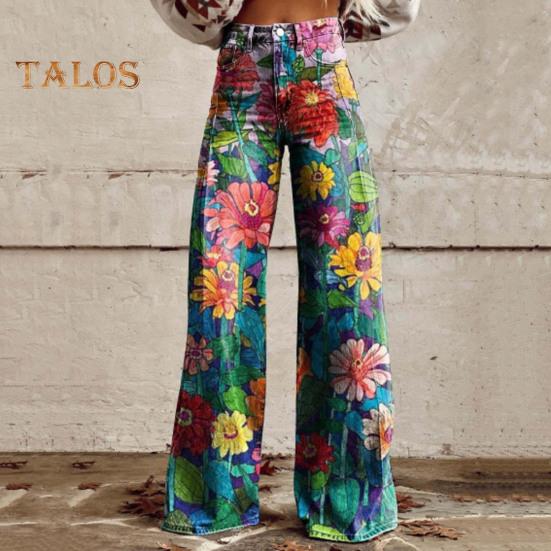 Pantalon décontracté à jambes larges pour femmes avec poches, coupe ample, fermeture éclair à boutons, tissu respirant, lavable, ne se décolore pas, pantalon droit, streetwear