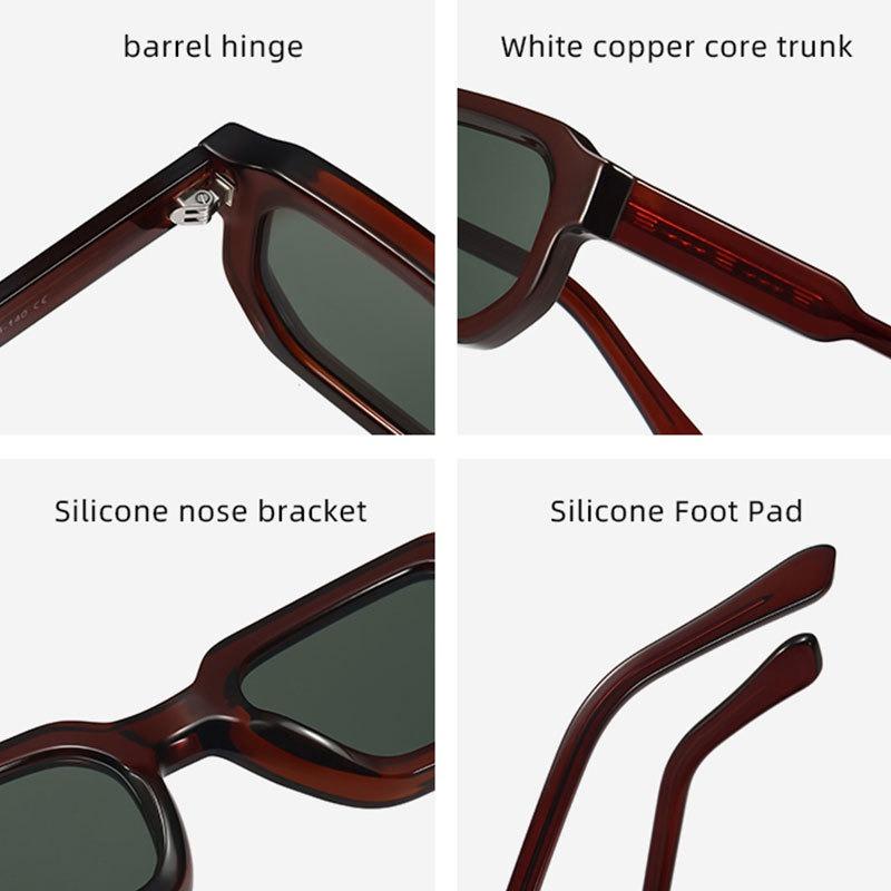 Vintage Punk Square Sunglasses Women For Men Fashion Luxury Brand Design Shades Outdoor Driving Popular Male Classic Sun Glasses