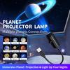 Portable USB Space Projector Night Lights Soft Flexible Wire Atmophere Night Lamp Halloween Christmas Day Party Projection Light