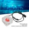 Water Cooling   Meter G1Celsius4 Thread 8 Impeller 3 Way   Acrylic Revolving Speed Meter for Computer