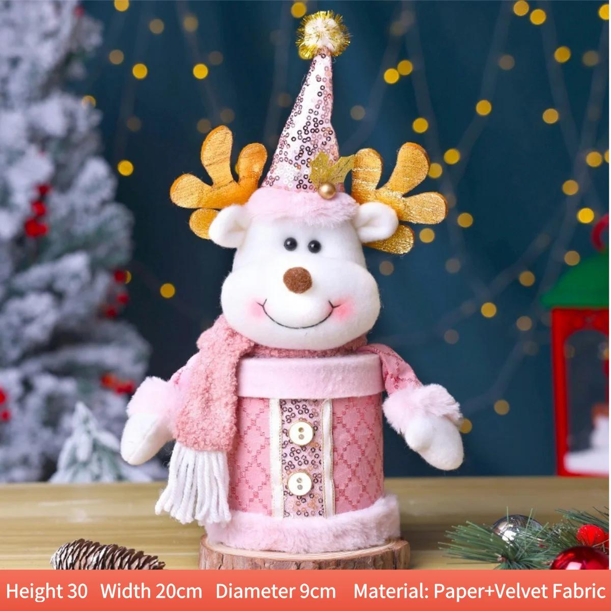 

Рождественская креативная рождественская упаковка для розовых яблок, рождественская подарочная коробка для конфет, безопасная сумка для фруктов 20X18CM