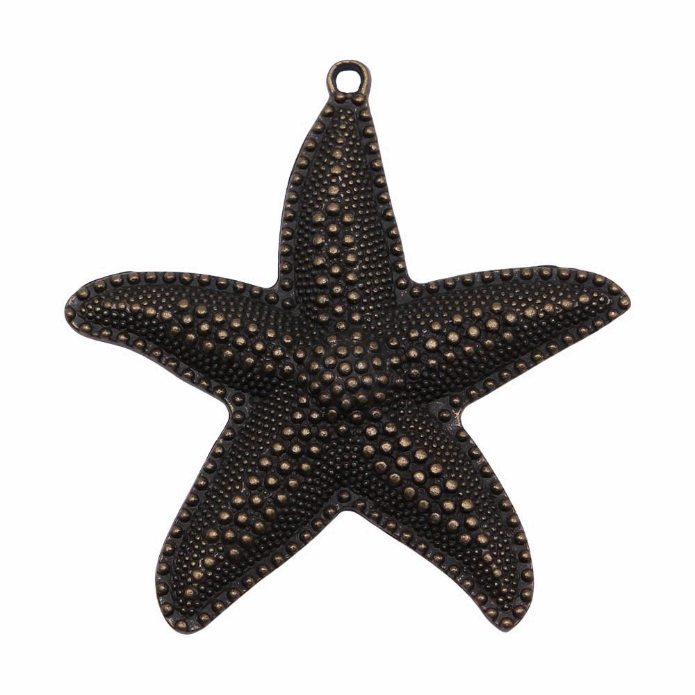 Starfish Charms Multi Color Metal Pendants For Beach Themed DIY Jewelry Accessories