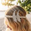 5pcs Iron On Rhinestone Patches Silver Leaves Pattern Patches Iron On Patches  For DIY Crafts
