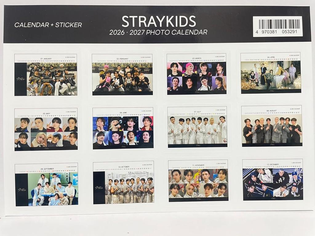 SKZ Merchandise: 2026-2027 Two-Year Desk Calendar (SKZ) [Parallel Import]