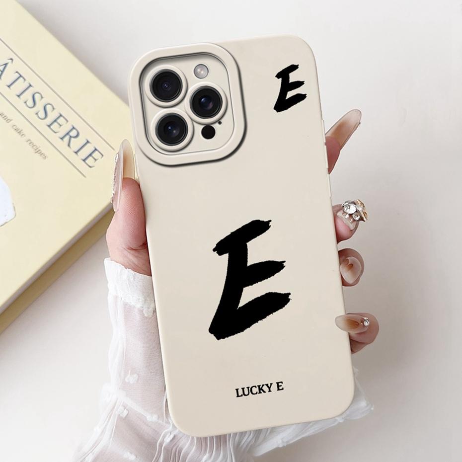 New Fashion Letter Phone Case For iPhone 15 Pro Max 15Pro Soft Silicone Shockproof Cases For iPhone15 15ProMax Covers Bumpers