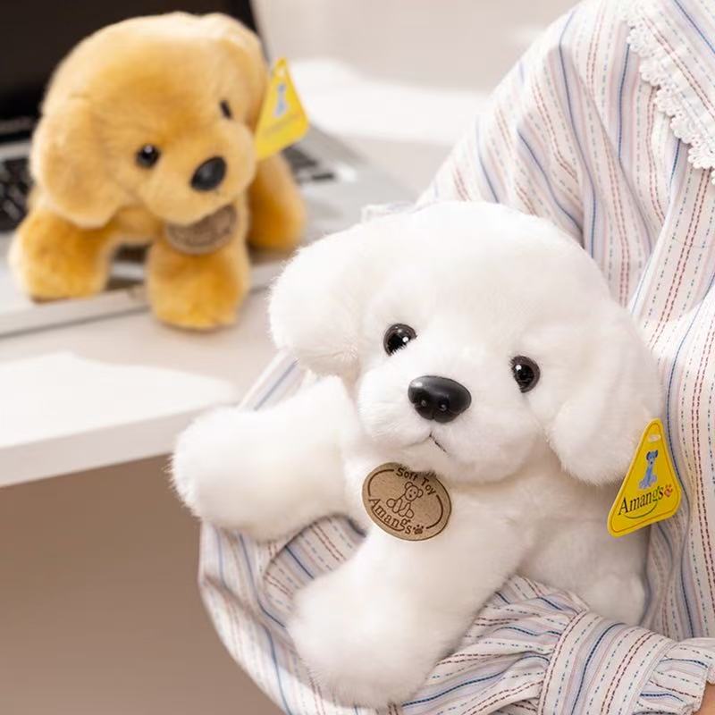 20/27cm Golden Retriever Doll Simulation Plush Toy Handmade Doll Cartoon Anime Cute Pillow Cushion Home Decoration Children's Bi
