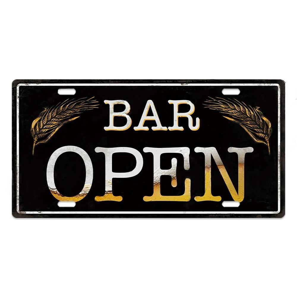 Vintage Wine Culture Metal Signs Wall Decor Licenses Plate Plaque Metal Vintage Tin Sign for Bar Pub Kitchen Dining Room