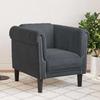 VidaXL Armchair, Relaxation Chair with Armrests and Backrest, Living Room Sofa, Interior, Modern, Grey 372566