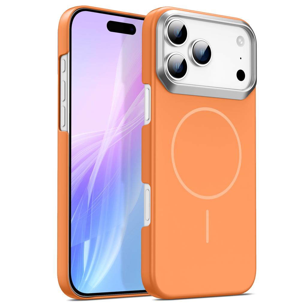 Custodia per Telefono Magnetica Magsafe in PC Solido Opaco Per iPhone 17 Air 16 15 14 13 12 11 Plus Pro Max Cornice in Silicone Copertura Antiurto