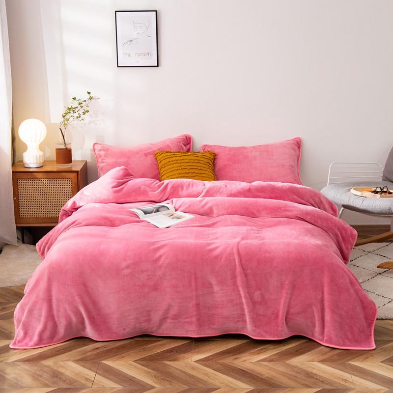 1pc Black Blanket Flannel Plaid Bed Blankets Plain Color Bedsheet Sofa Towel Nap Shawl Soft Blanket Plaids manta (No Pillowcase)