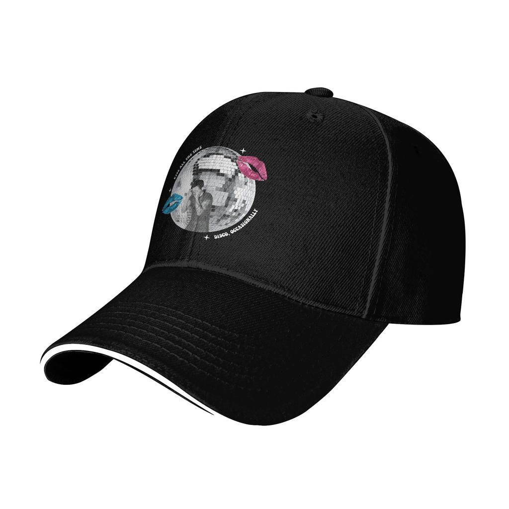 Disco Music Kiss All The Time Harrys Baseball Caps Hip Hop Styles Sandwich Caps Unisex Style Adjustable Dad Hat Outdoor