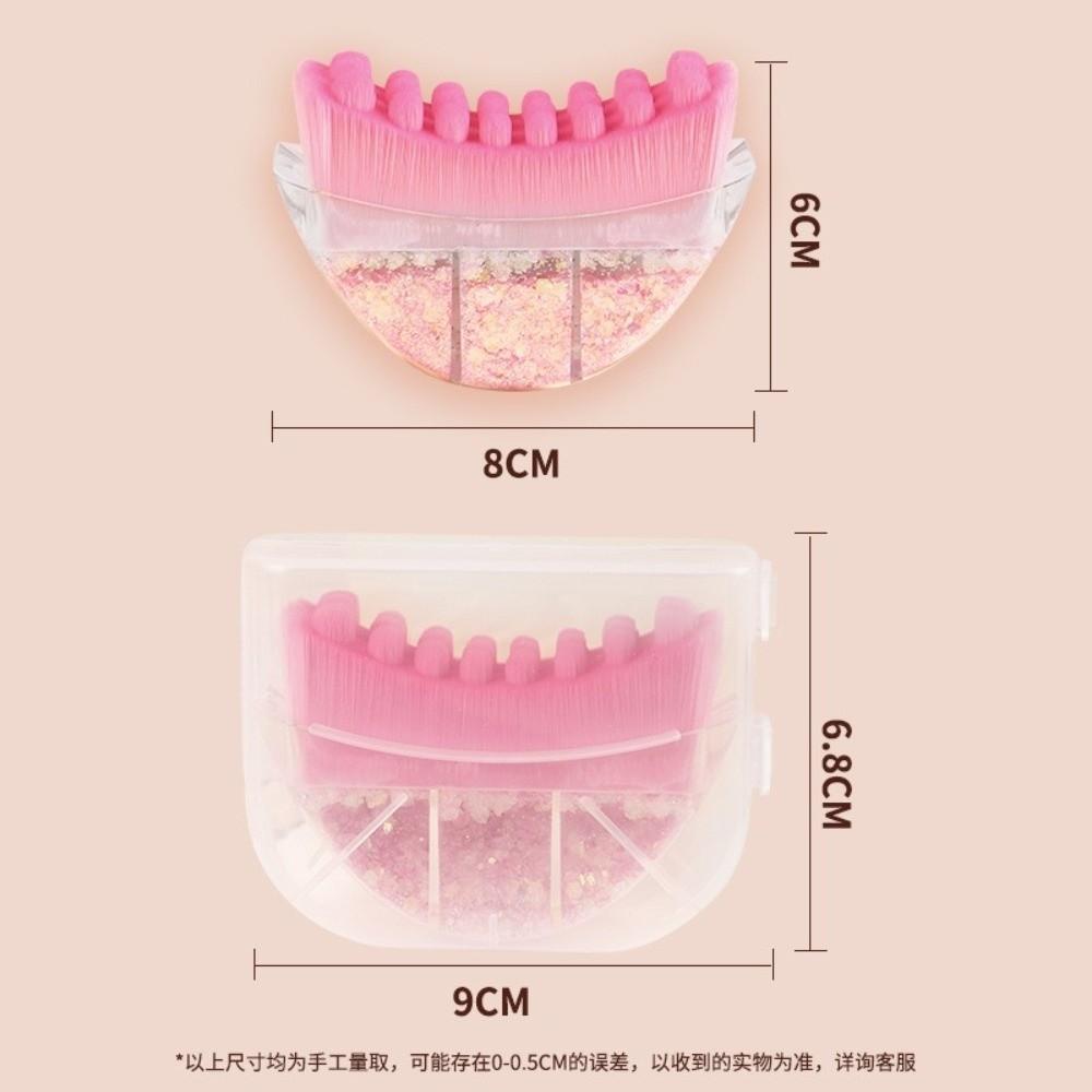 Pink Crystal Lymphatic Contour Face Brush Portable Multi-function Contour Massager for Jawline Chin Reduce Puffiness