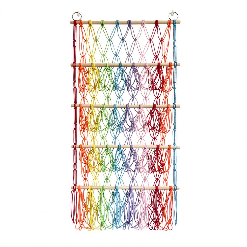 Стойка для хранения игрушек 4-ярусная стойка для хранения сетка для хранения мягких игрушек большой вместимости для мягких животных настенная для детских игрушек