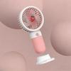 Mini USB Handheld Fan & Phone Holder with Fruit/Flower Design